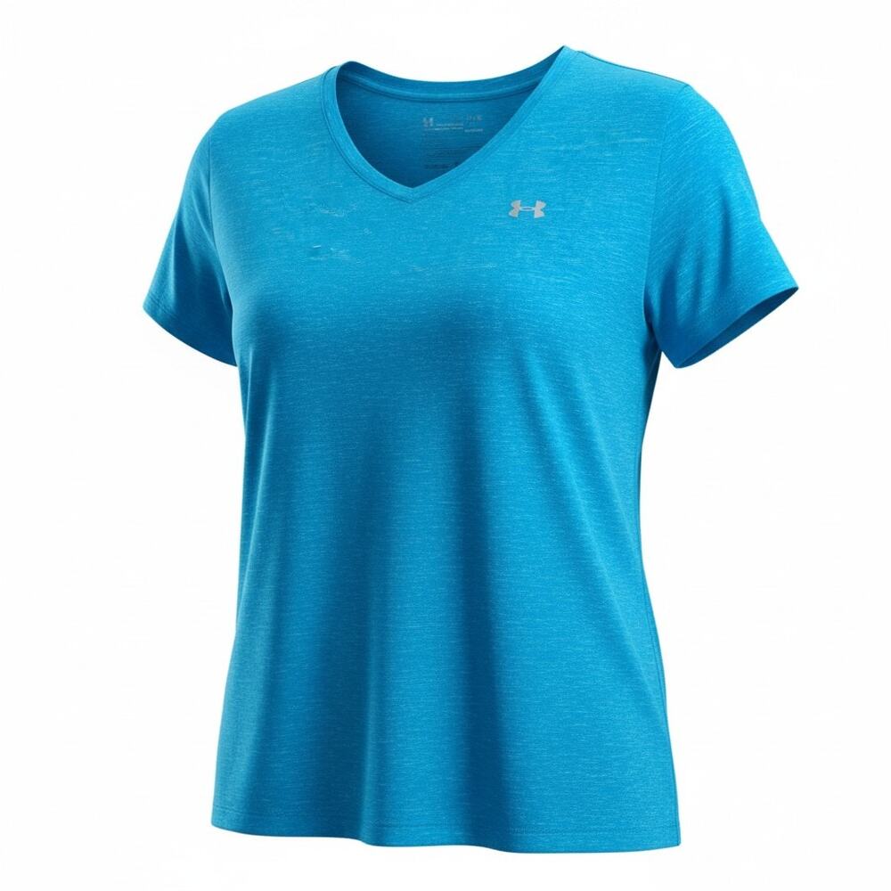 Under Armour Heatgear Blue V-Neck Short sleeve Lightweight Womens Size 3X